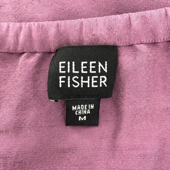 Eileen Fisher Lavender Purple 2 Piece 100% Silk Skirt Set - Picture 12 of 15